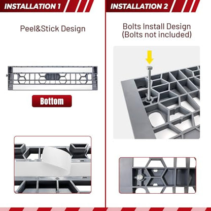 ROBLOCK 1 Inch Rise Detachable Threshold Wheelchairs Ramps for Home Steps Entry, Portable Modular Door Ramps for Doorways and Cars, Load Capacity 3000 LBS, 2 PCS - size: 1" Rise