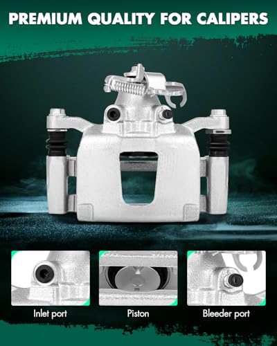 SCITOO 18B5398 Rear Right Disc Brake Caliper With Bracket Silver - size: Rear Passenger[18B5398]