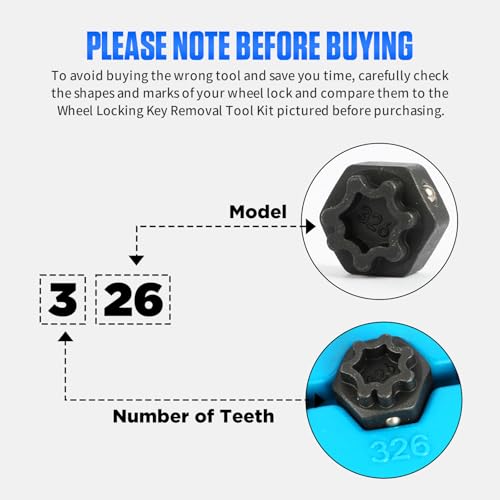 32 PCS Wheel Lock Removal Kit Compatible with Mercedes Benz, Wheel Lock Key Set for Removing & Locking - style: 32pcs for Benz