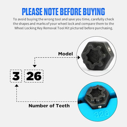 32 PCS Wheel Lock Removal Kit Compatible with Mercedes Benz, Wheel Lock Key Set for Removing & Locking - style: 32pcs for Benz