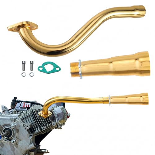212cc Exhaust Trumpet Pipe for Predator 212 196cc Tillotson GX200 Engine - color: gold, size: Exhaust Tip1