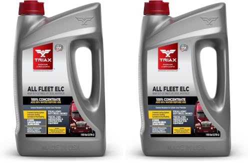 Triax All Fleet ELC Coolant & Antifreeze, Diesel Extreme HD NOAT, 1 Million Mile, 8 Year, 20,000 HRS, CAT EC-1, Concentrate (1 Gallon) (Pack of 2) - size: 1 GAL (Pack of 2)