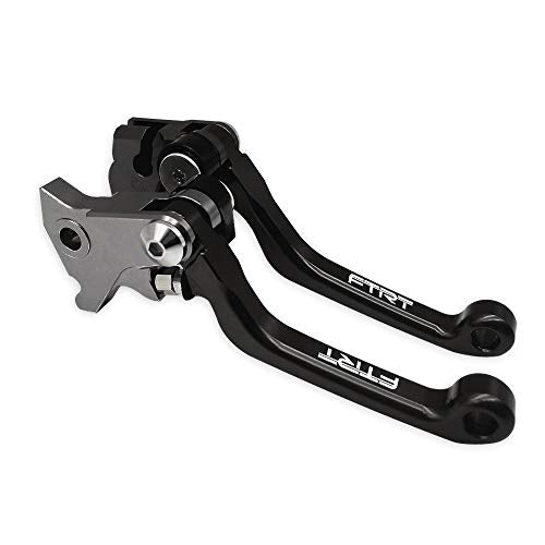 Pivot Dirt Bike Brake Clutch Levers Compatible with KX65 2000-2022; KX85 2001-2022; KX100 01-22, KX125 00-05; KX250 00-04; RMZ 250 07-22; RMZ 450 05-22; RMZ250 KX250F 2004, Black - color: Black, size: KX65/KX85/KX100/KX125/KX250/RMZ250/RMZ450