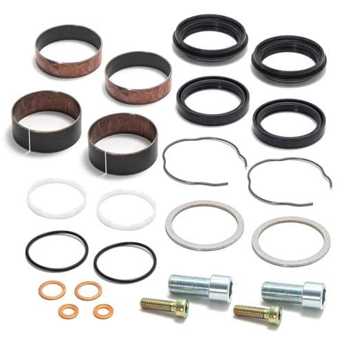 TOFR Front End Fork Leg Rebuild Seals Boots Kit 49mm for Harley Dyna 06-17