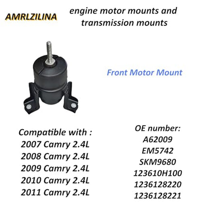 Engine Motor Transmission Mount Kit for Camry 2007-2011 - size: 2007-2011 Camry(2.4L engine automatic)