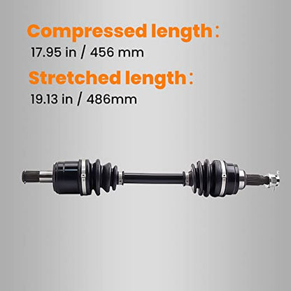 maXpeedingrods 2PCS Front CV Axle Shaft for Honda Rancher 350 TRX350FM - size: 2 Pack