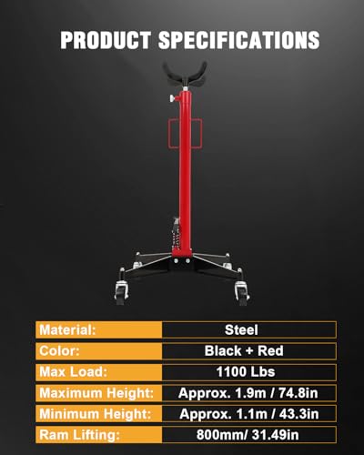 OCPTY 1100lbs High Lift Transmission Jack