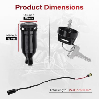 Ignition Key Switch for Honda ATV Rancher 350 400 420 Foreman