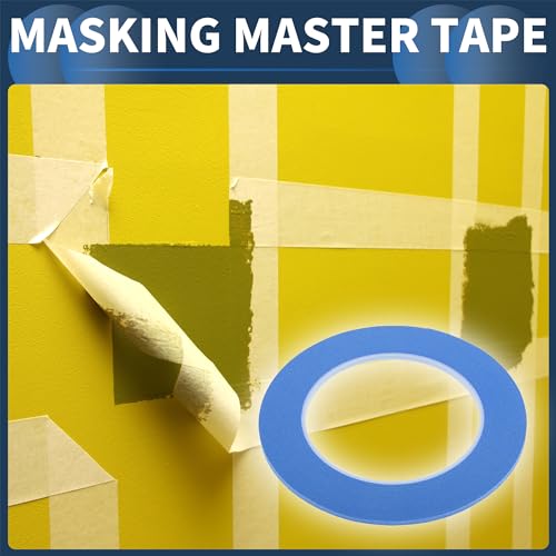 Masking Tape, 0.1 Inches x 32.8 Yards DIY Car Auto Paint Painters Tape Blue, 1 Pc - color: Blue, size: 0.1 Inches x 32.8 Yards