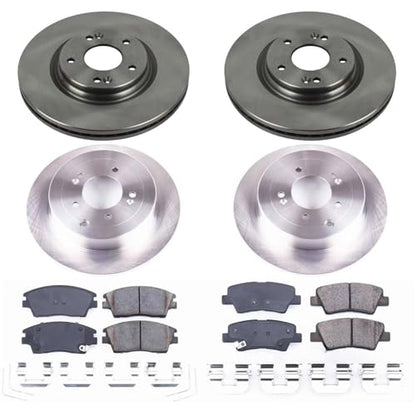 PowerStop Z17 Replacement Brake Pad & Rotor Kit Front & Rear KOE7581