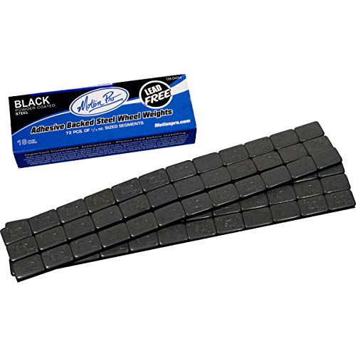 Motion Pro 08-0455 Black Steel Wheel Weight - color: Black