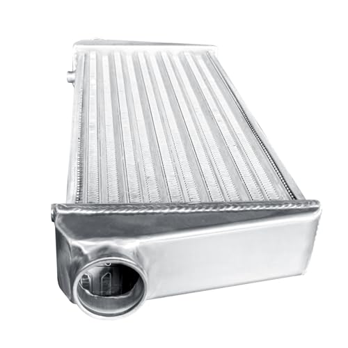 Universal Intercooler 28''x10''x2.7" Front Mount Intercooler 2.2'' Inlet and Outlet Aluminum Turbo Intercooler Direct Replacement for Any Turbo Charger system - size: 28''x10''x2.7" 2.2''