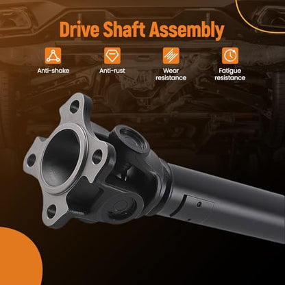 maXpeedingrods 36.69" Front Drive Shaft Propshaft Driveshaft Assembly for Jeep Commander 2006, Grand Cherokee 2005-2006 Auto Trans Replace# 938-127, 2105728AB - style: 52105728AB