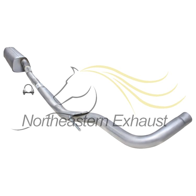 Northeastern Exhaust | Stainless Steel Resonator Pipe, Muffler Exhaust System Kit Compatible for Nissan Altima 2002-2006 2.5L | Free Clamps, Gasket and Hanger Included