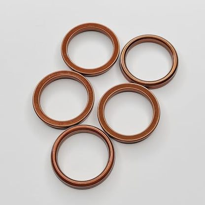 5Pcs Pit Dirt Bike Exhaust Crush Gasket for Honda CG125 150cc 200cc Motorcycle Exhaust Muffler Pipe Gaskets for Pit Dirt Motorbike ATV Quad 4 Wheeler (30mm ID 40mm OD)