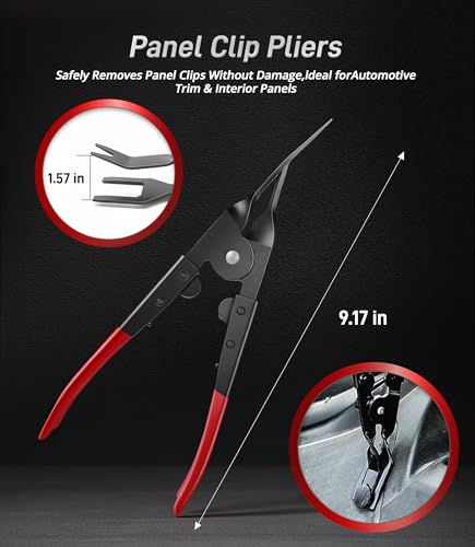 Automotive Disconnect Tool Set 8 Pcs, Auto Disconnect Pliers Kit Car Electrical Connector Wiring Harness Clip Removal Tool Relay Puller for Car Wiring & Fuel Line System Maintenance. - size: 8 PCS - 011