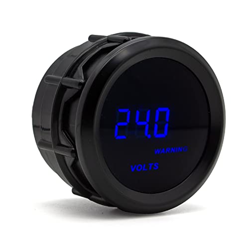 Car Digital Gauge 52mm Blue LED Automobile Meter… (Voltage Gauge) - style: Voltage Gauge