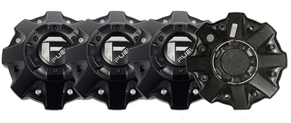 Matte Black Wheel Center Cap for Fuel 1001-63-B Cap M-447 Five and Six Lugs 4PCS