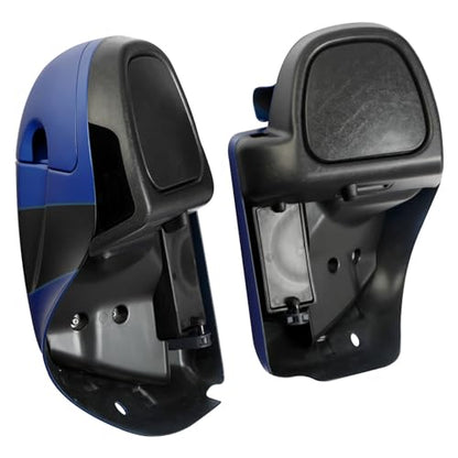 HR3 Candy Cobalt/Indigo Ink Water-Cooled Vented Fairing Lowers Kit Compatible with 2017 CVO Street Glide FLHXSE (Replace for OEM) - color: Candy Cobalt / Indigo Ink