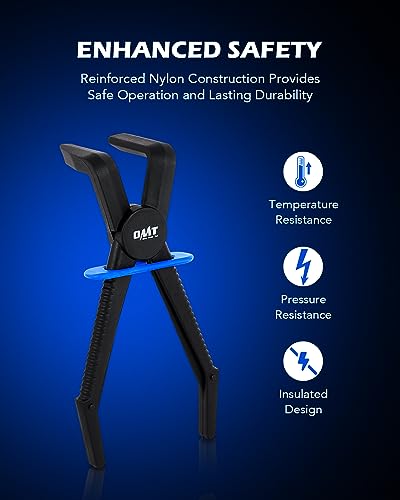 OMT Hose Pinch Off Pliers Set, 6Pc Line Clamp With Straight & 90° Pliers - style: Straight and Angled