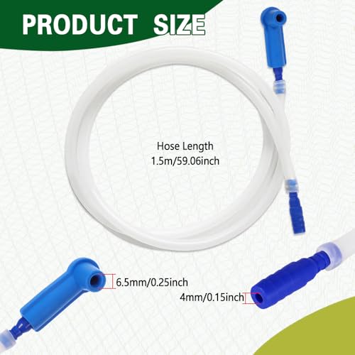 4.92 Ft Brake Fluid Bleeder Hose, Brake Bleeder Kit, One Way Check Valve Tube Bleeding Tool Kit, Oil Fluid Extractor Connection Hose for Car Braking System Repair Tool (4.92 Ft) - color: 4.92 Ft