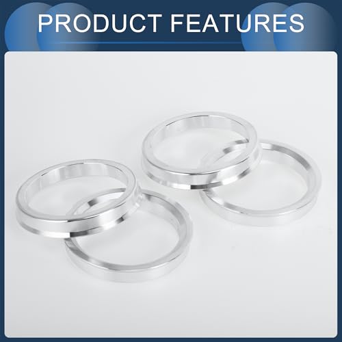 Hub Centric Rings, 56.1mm ID to 67.1mm OD Vehicle Wheel Hubrings Aluminum Alloy, 4 Pcs - size: 56.1mm to 67.1mm