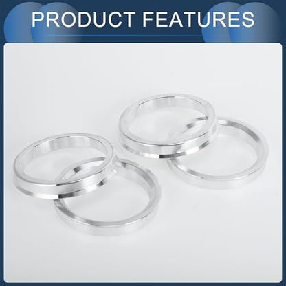 Hub Centric Rings, 56.1mm ID to 67.1mm OD Vehicle Wheel Hubrings Aluminum Alloy, 4 Pcs - size: 56.1mm to 67.1mm