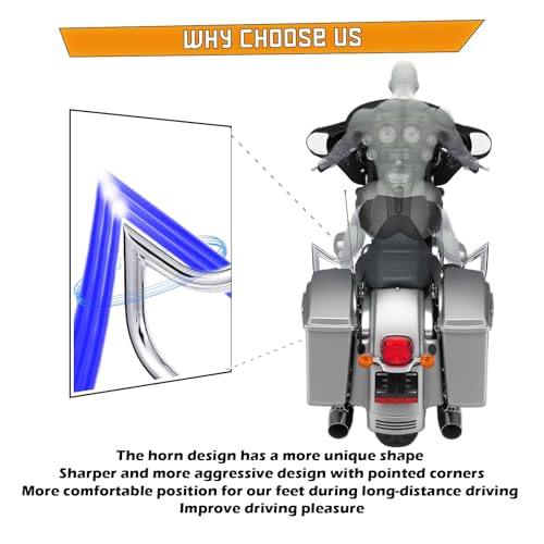 Kinglemc Crash Bar Engine Guard for Harley Davidson Touring(Chrome-C) - color: Chrome-C