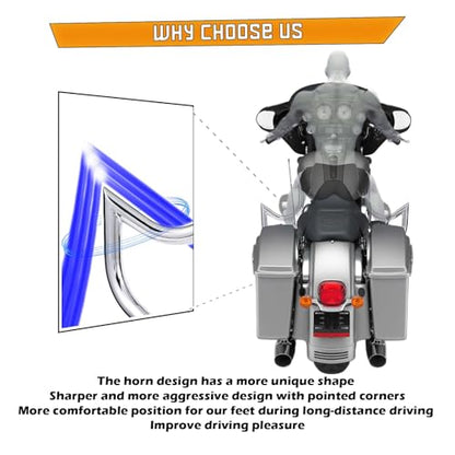 Kinglemc Crash Bar Engine Guard for Harley Davidson Touring(Chrome-C) - color: Chrome-C