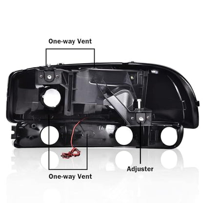 G-PLUS LED DRL Headlights Fit GMC Sierra 1500 1999-2007 - size: [LED Chrome] 1999-2007 Sierra