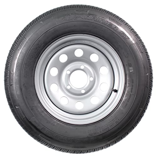 eCustomrim Radial Trailer Tire Rim Assembly ST205/75R14 14 Inch 5 Lug Grey