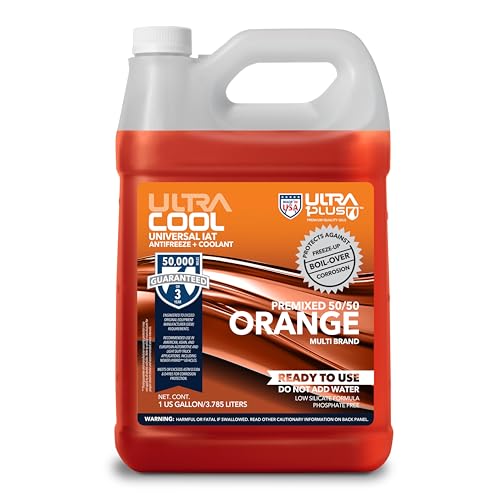 ULTRA 1PLUS UltraCool Orange 50/50 Antifreeze Coolant 1 Gallon