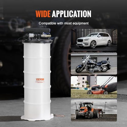 VEVOR 6.5L Pneumatic/Manual Oil Extractor Pump, Fluid Extractor Pump - style: 6.5L Pneumatic/Manual