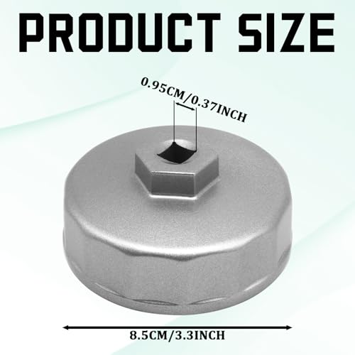 Oil Filter Wrench, Heavy Duty 74mm 14 Flutes Oil Filter Cap Wrenches Removal Tool Compatible with Mercedes Benz, Audi, VW, Porsche, Audi, Mazda, Sprinter Select Mobil1, Bosch, Mahle