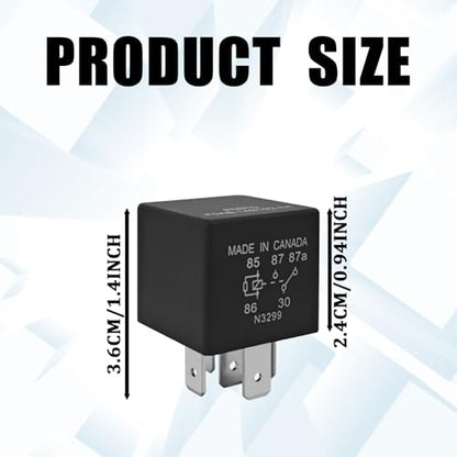 2 PCS P6STD FOAB-14B192-AA Automotive Relays, 12V 5 Pin Fuel Pump Starter Relays for Ford F-150, Explorer, Expedition, Transit, Ensure Stable Operation of Automotive Electrical Systems - size: 2 PCS
