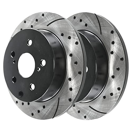 AutoShack Front Vented & Rear Solid E-Coated Rotors & Ceramic Pads - style: ShadowGuard & Pad
