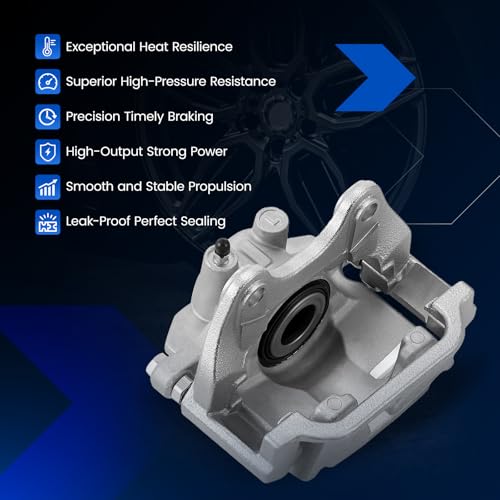 Rear Brake Caliper Assembly 2PCS for Chevrolet Silverado 1500 07-18 - size: Rear [18B5031 & 18B5030]