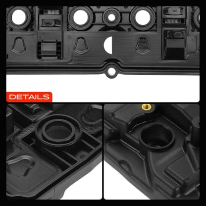 A-Premium Engine Valve Cover with Bolt, Gasket & Cap Compatible with Nissan Sentra 2013-2019 1.8L
