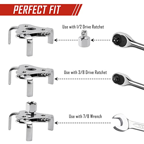 SPARKWHIZ Oil Filter Wrench Set, 7pcs