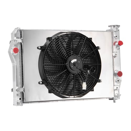 3 Row Aluminum Radiator+Shroud 16" Fans Compatible With1993-2002 Chevy Camaro Z28/Pontiac Firebird 5.7L V8 Radiators