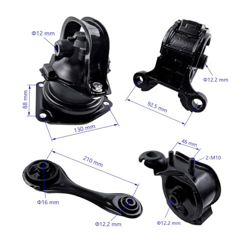 4PCS Engine Motor & Trans Mount Set Compatible with Honda Accord 2.2L 1990 1991 1992 1993 with Automatic Trans Mount for A6519 A6509 A6587 A6512 - size: 1990-1993 Accord 2.2L