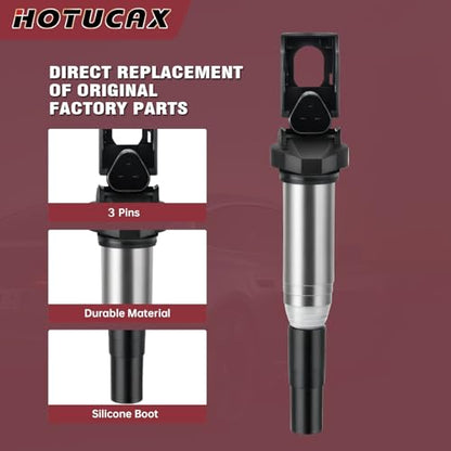 UF598 Ignition Coils & Spark Plugs Tune Up Kit, 4 Pack - size: UF598 & Spark Plugs