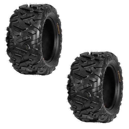 GarveeTech ATV Tires, 2 Pack 26x9-14 26x9x14 ATV UTV All Terrain Tires for Trail, Desert, Mud, Dirt, Street, Sand, 6PR Tubeless - size: AT26X9-14, style: Pattern A