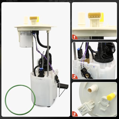 E2541M Electric Fuel Pump Module Assembly w/Sending Unit Compatible with Ford F-150 2009-2014 Only Fit 26 Gallon Tank Model 3.7L 5.0L 5.4L FLEX V6 V8 4.6L GAS, For 9L3Z-9H307-E - size: E2541M
