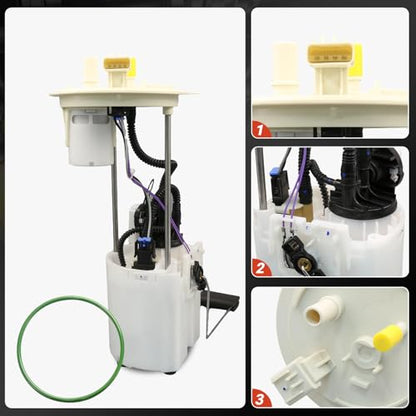E2541M Electric Fuel Pump Module Assembly w/Sending Unit Compatible with Ford F-150 2009-2014 Only Fit 26 Gallon Tank Model 3.7L 5.0L 5.4L FLEX V6 V8 4.6L GAS, For 9L3Z-9H307-E - size: E2541M