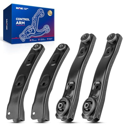 KAX 4pcs Front Upper & Lower Control Arms for Jeep Grand Cherokee 1999-2004 | Includes Driver & Passenger Assemblies, K640797 K640773, High-Strength Steel & Noise Absorbing Rubber Bushings - size: Grand Cherokee 1999-2004