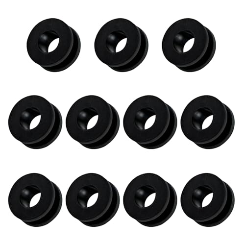 M6 Rubber Grommets Kit for Motorcycle Fairing, 20PCS Rubber Grommet Bushings Compatible with Yamaha Honda Kawasaki Suzuki, ATV Body Panel & Cowling Mount Replacement