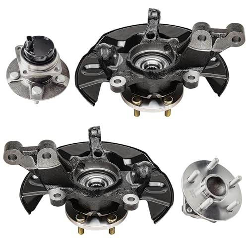 Detroit Axle - 4pc Steering Knuckles Kit for 03-08 Toyota Corolla, 2 Front - size: 4UW47747/Kit