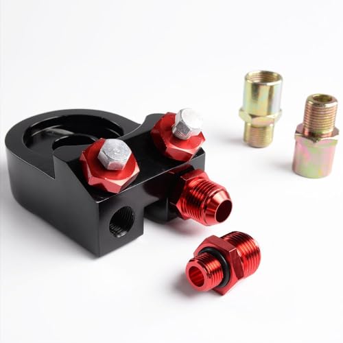 G-PLUS Universal 25 Row AN10 Engine Transmission Oil Cooler Kit - color: Black-Elevation Style, size: 25 ROW