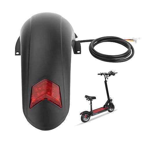 Rear Mudguard with Taillight Scooter Fender Bracket Replacement Accessory Compatible with Kugoo M4, M4Pro Electric Scooter
